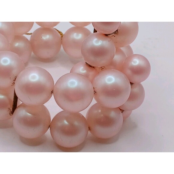 Vintage Richelieu Double Strand Pink, Metallic, Thick Beaded Bracelet with Tags! - Picture 6 of 9